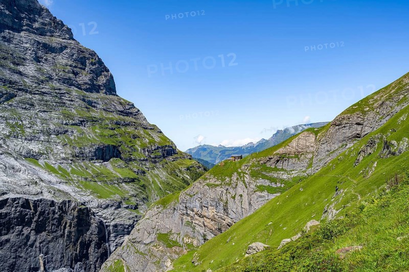 Berghaus Bäregg mountain hut, Bernese Alps, Bernese Oberland, Switzerland