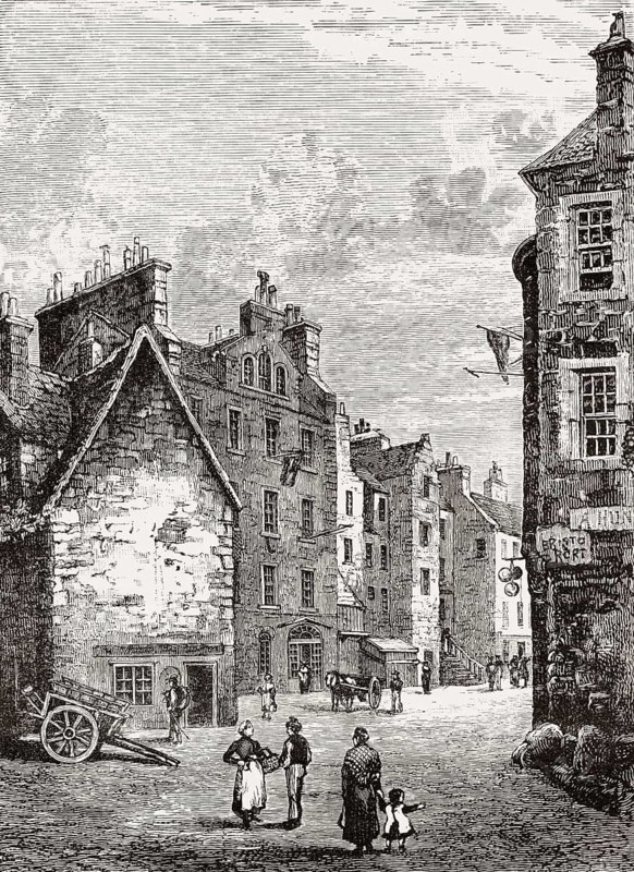 Bristo Port, Edinburgh, Scotland, 1820
