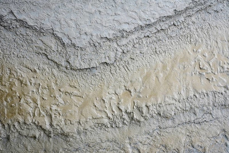 Close-up, mudflat floor texture, silt, sand wadding, sediment layer, mud, filling the format, Pontorson, Manche department, Normandy, France