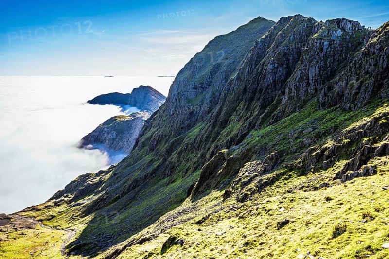 Snowdon Massif, Snowdon Range, Snowdonia, North Wales, UK