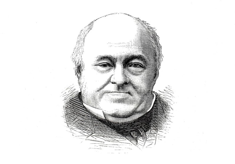 Godefridus Josef Hubertus Stas, 1802-1876, high-ranking magistrate, judge or conseiller, at the Belgian Court of Cassation, illustration, reproduction from a model from the 19th century. Authentic, file restored for optimal use, exact date of submission unknown, historical