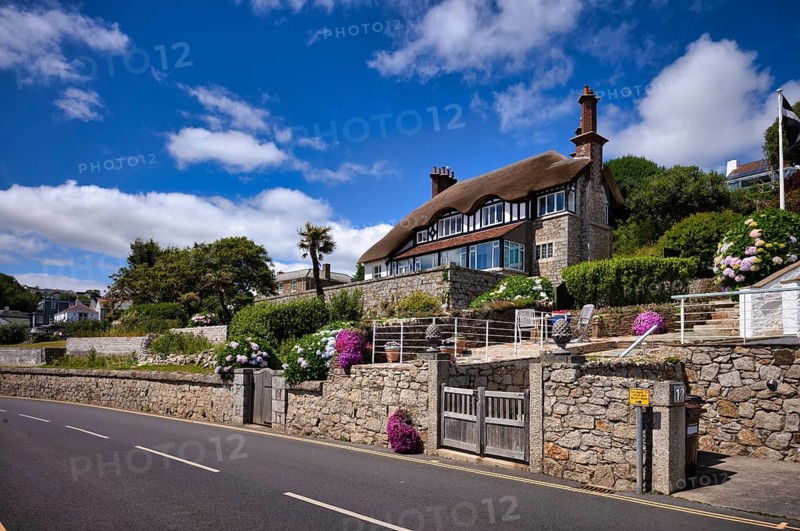 Villa, residential house, St Mawes, Cornwall, England, Great Britain, Great Britain