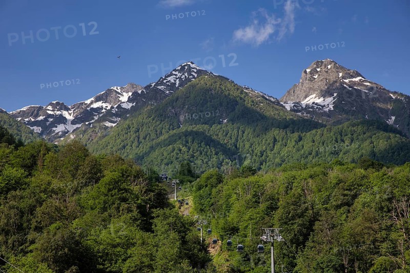 Mountains landscape. Rosa Khutor. Sochi. Russia
