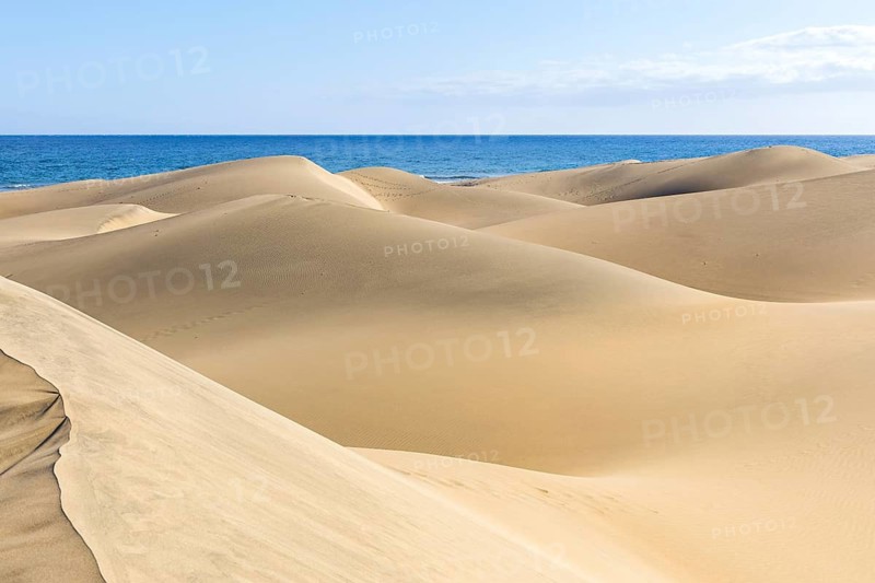 Dunas de dunes of Maspalomas desert on Gran Canaria island trip in Maspalomas, Spain