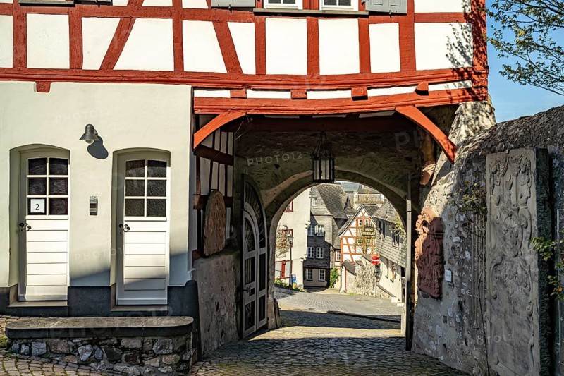 Half-timbered houses in the old town of Limburg an der Lahn, Hesse, Germany