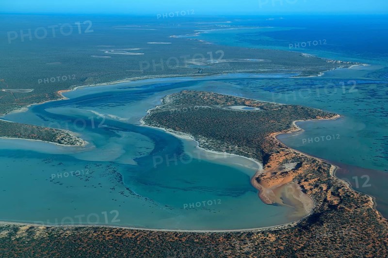 François Péron National Park, aerial view, near Denham, Shire of Shark Bay, State of Western Australia, Australia