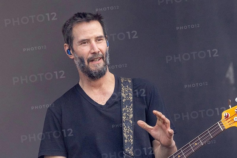 Adenau, Germany, 8.6.2024: Dogstar (bass, Keanu Reeves) play at Rock am Ring. The festival takes place at the Nürburgring race track near the town of Adenau from 7 - 9 June 2024