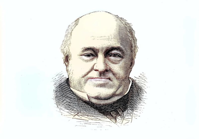 Godefridus Josef Hubertus Stas, 1802-1876, high-ranking magistrate, judge or conseiller, at the Belgian Court of Cassation, illustration, reproduction from a model from the 19th century. Authentic, file restored for optimal use, exact date of original unknown, historical, nostalgically colored