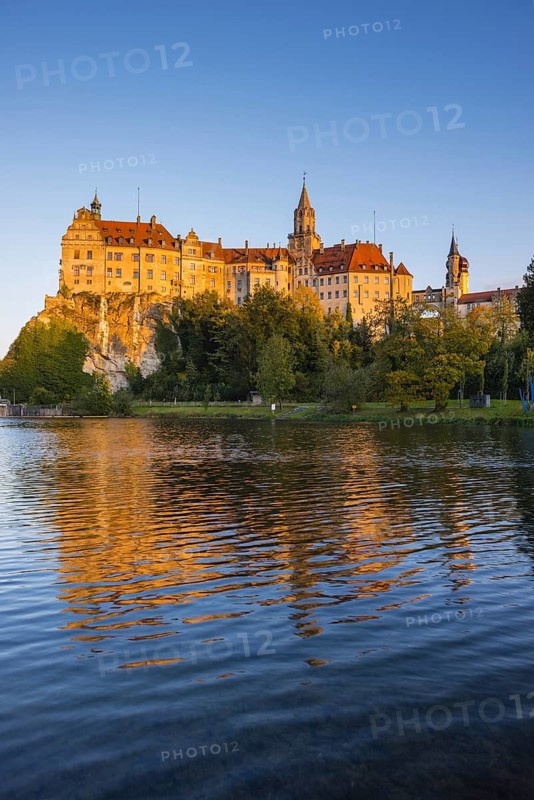 Sigmaringen Castle, Hohenzollern Castle, on the Danube, Sigmaringen, Swabian Alb, Baden-Wuerttemberg, Germany