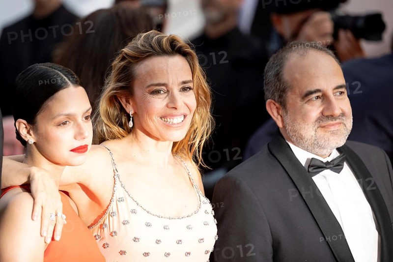 Cannes, France - 18.5.2024: Ramzy Bedia and Élodie Bouchez on the red carpet during the 78th Cannes International Film Festival. The film festival will take place from 13 to 24 May 2025