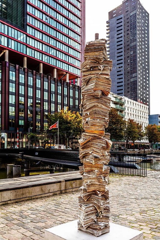 Modern architecture in the city panorama, Rotterdam, the Netherlands
