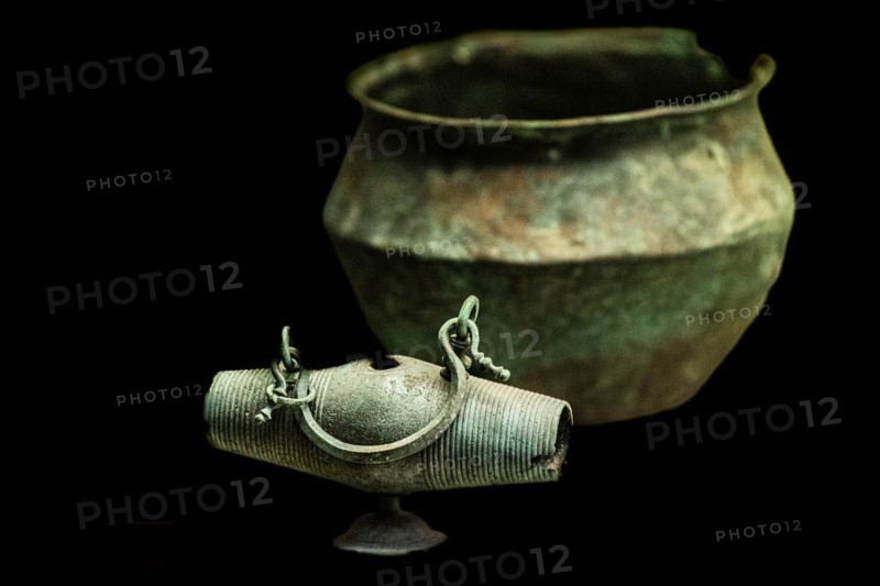 Anointing vessel from the Roman period, Museo Archeologico Concordiese with finds from the Roman period, medieval old town, Portogruaro, Veneto, Friuli, Italy, Portogruaro, Veneto, Italy
