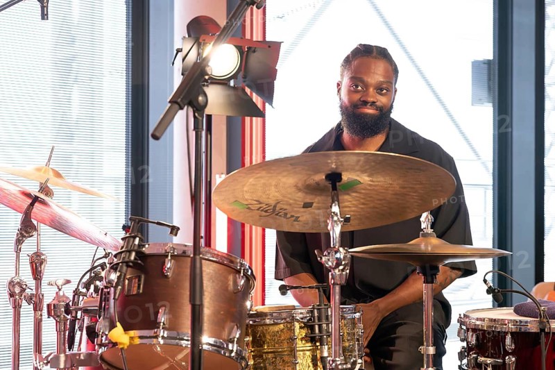 David Hawkins, drums, Joey Calderazzo Trio, live 27.07.2026, ZigZag Jazz Festival, Gasometer, Berlin, Germany < english> Joey Calderazzo Trio, live on July 27, 2026, ZigZag Jazz Festival, Gasometer, Berlin, Germany