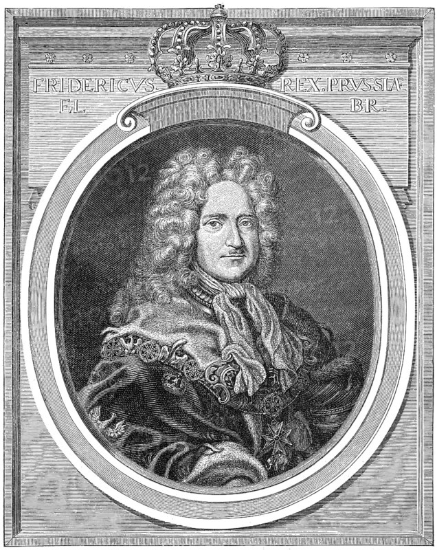 Frederick I, 1657 - 1713, the first King in Prussia, as Frederick III Elector of Brandenburg