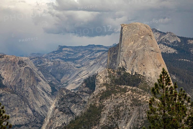 Yosemite National Park, California - Half Dome in Yosemite National Park, photographed from Washburn Point