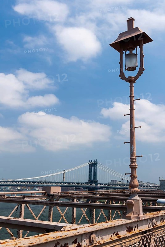 Brooklyn Bridge, Manhattan Bridge, historic, history, construction, architecture, New York City, USA