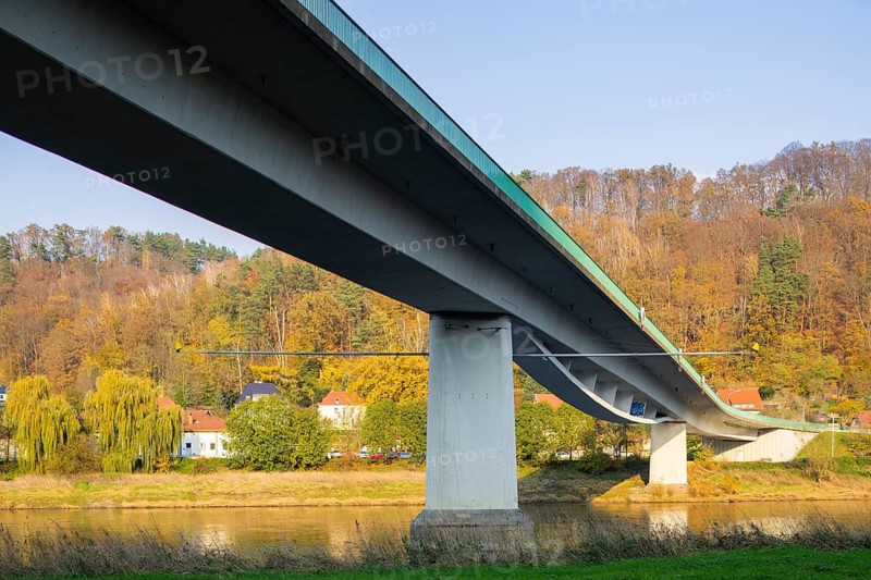 The Elbe bridge in Bad Schandau (B 172) is closed to all traffic with immediate effect. This measure follows a recent special inspection and the resulting inspection report. The bridge must be closed immediately due to longitudinal cracks in the lower span and the associated risk to its load-bearing capacity. The bridge will remain fully closed to all traffic until further notice, but at least until the end of 2024., Elbe bridge in Bad Schandau, Bad Schandau, Saxony, Germany