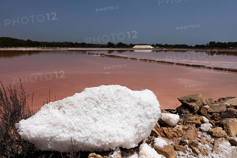 On the Spanish Balearic island of Majorca, there are large chunks of sea salt in a saltworks. Sea salt production on Majorca has a history of over 2, 000 years and dates back to the time of the Phoenicians and Romans, who already used the natural salt mines to produce salt. Colonia de Sant Jordi, Majorca, Spain
