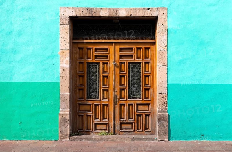 Morelia, Michoacan, colorful streets and colonial houses in Morelia historic city center, one of the main city tourist attractions