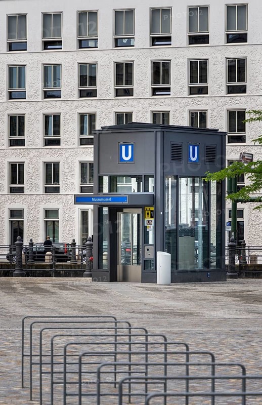 Access to the Museumsinsel underground station, Berlin, Germany