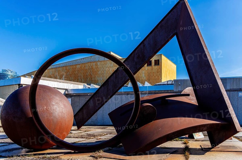 Sculpture Constellation by Bernhard Heiliger, entrance to the Ibero-American Institute, Berlin, Germany