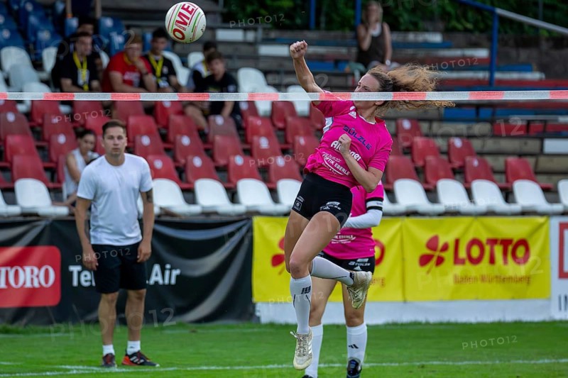 Fistball (Women) : TSV Dennach against TV Jahn Schneverdingen (IFA 2024 Fistball World Tour Finals Mannheim, Final)