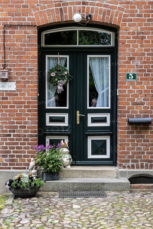 Gut Panker, house entrance, Schleswig-Holstein, Germany