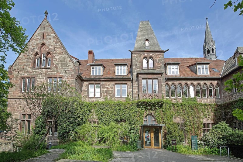 Former Gothic Wilhelmite Monastery, Faculty of Agricultural Sciences at the University of Kassel, Witzenhausen, Frau-Holle-Land nature park Park, Hesse, Germany