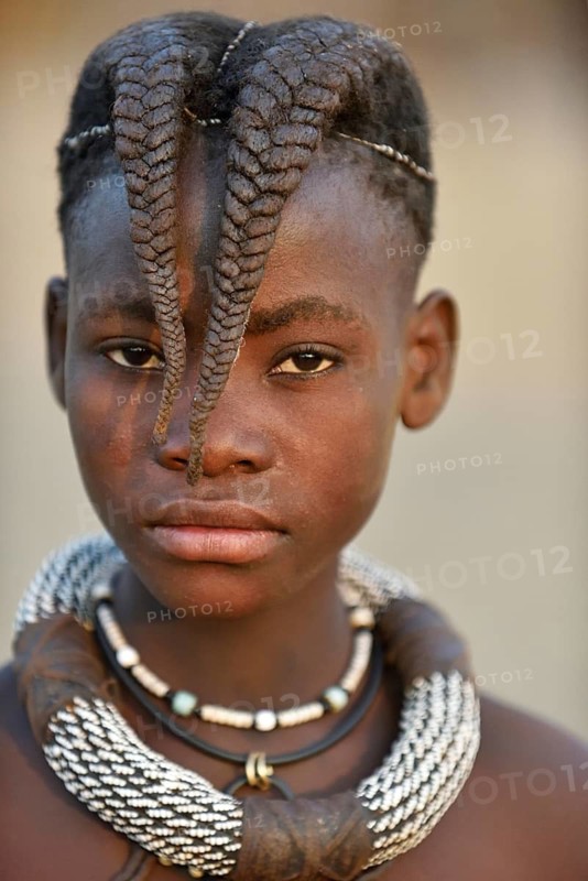 Portrait of a raspberry girl, Kunene, Kaokoveld, Namibia