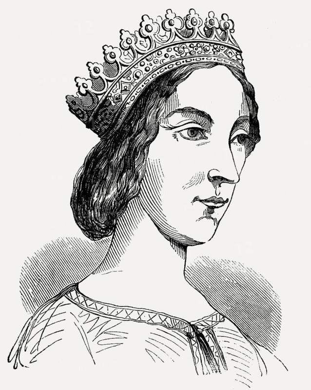 Jeanne de Laval, 1433 – 1498, the second wife and Queen consort of René I of Anjou, King of Naples