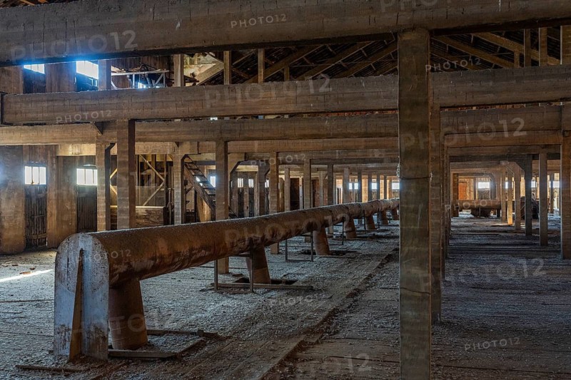 Abandoned factory building at Camp Les Milles, memorial and museum for the former internment camp and deportation camp for Jews and opposition figures in an abandoned brick factory, Les Milles, Aix-en-Provence, Bouches-du-Rhone, Provence, France