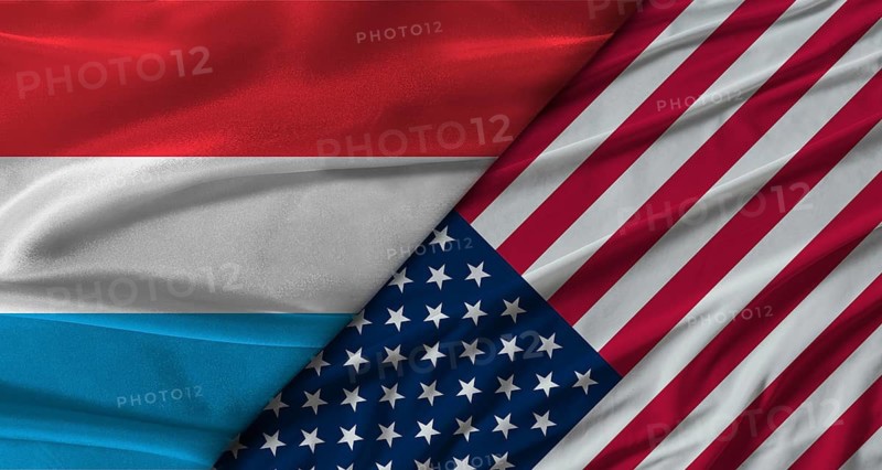 Bilateral relations between Luxembourg and United States. Flag of Luxembourg and United States