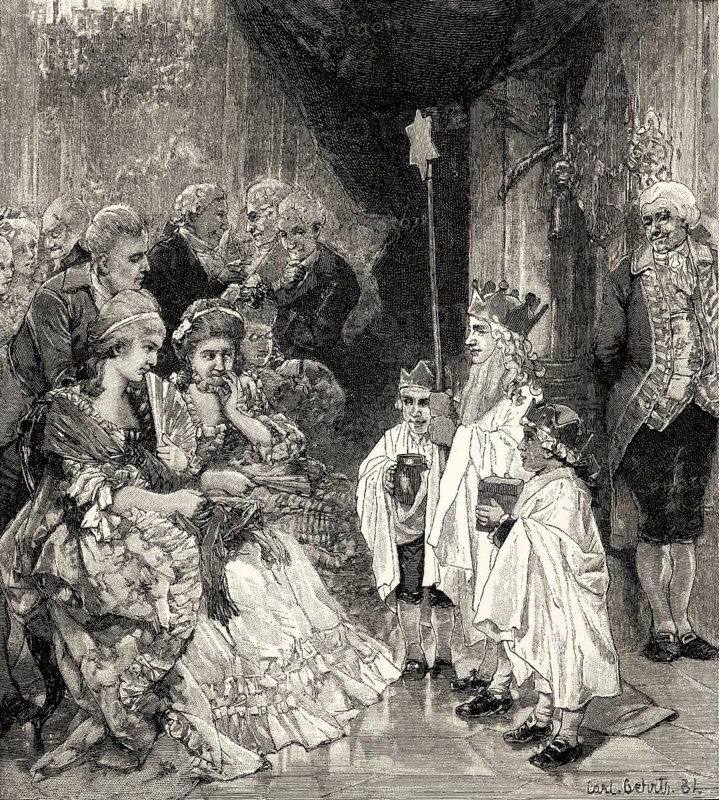 Scene from EPIPHANIAS, a poem by Johann Wolfgang von Goethe
