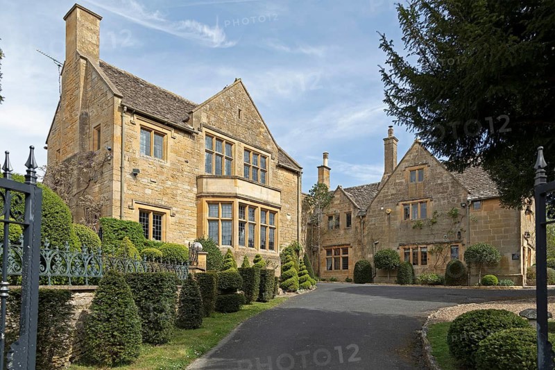 Honey-coloured house, High Street, Broadway, Worcestershire, The Cotswolds, England, United Kingdom
