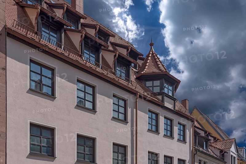Historic tower, Untere Krämergasse.14, Nuremberg, Middle Franconia, Bavaria, Germany