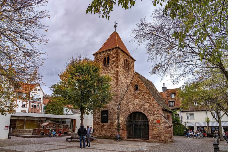 The Old St. John's Church on Neuenheimer Marktplatz in Heidelberg, Baden-Württemberg, Germany