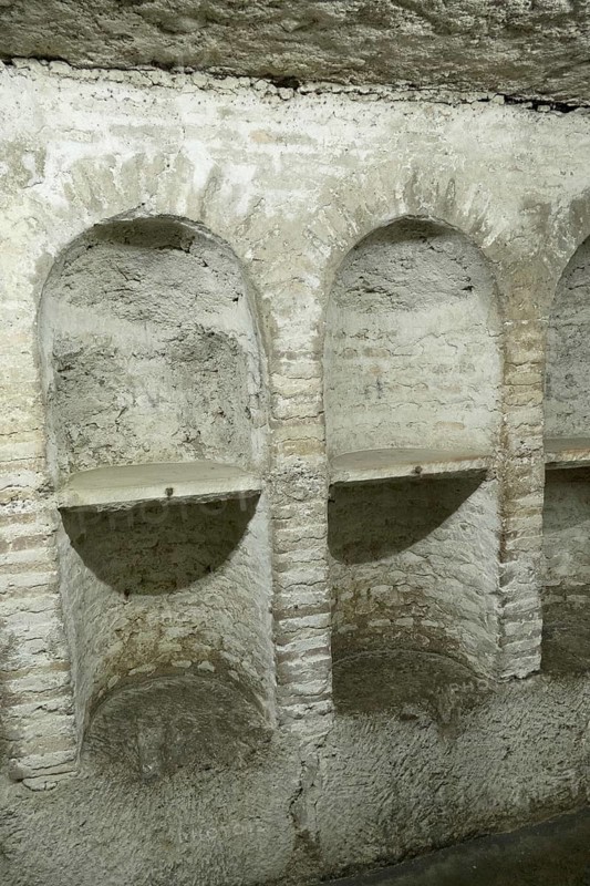 In the crypt of Santa Maria in Cosmedin, Rome, Italy