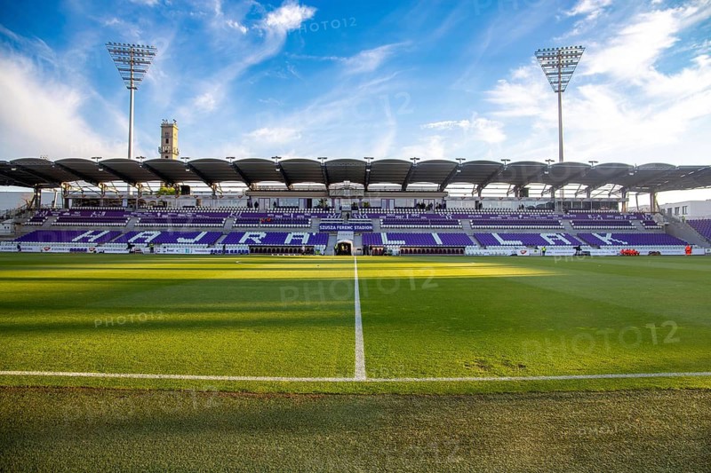 Szusza Ferenc Stadium, Budapest. The traditional club Ujpest FC plays its home games here. International matches are also occasionally played here