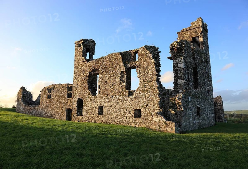 Cemetery and ruins of the monastery church on the Hill of Slane, Leinster province, Ireland