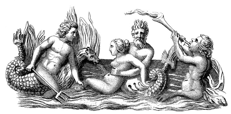 Figures from the poetic operetta Descriptio hiemis, commonly known as Ambra by Lorenzo the Magnificent