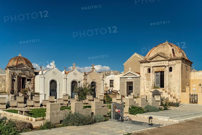 The Cimetière Marin marine cemetery in Bonifacio, Corsica, France