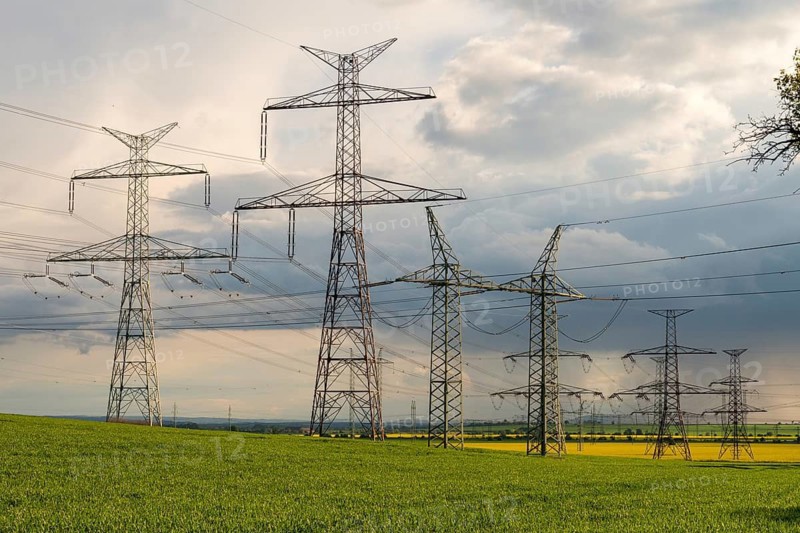 Czech Republic, Czech Republic, cultivated landscape, overhead line, high-voltage power line, cultural landscape, power line, landscape wiring, transmission line