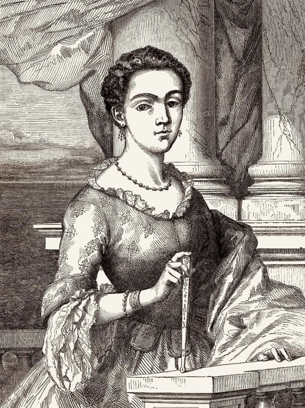 Isabel Godin des Odonais, 1728-1792, leitete eine Suchexpedition, um ihren Ehemann Jean Godin, 18.