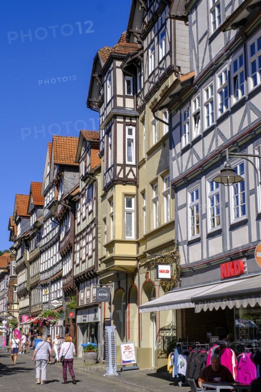Half-timbered houses, Lange Strasse, Deutsche Fachwerkstrasse, Hannoversch Münden, Hann. Münden, Lower Saxony, Germany