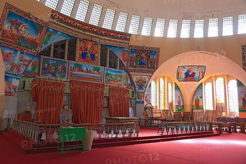 Tigray region, Axum, Aksum, St Mary's Cathedral, Maryam Tsion, inside, Ethiopia
