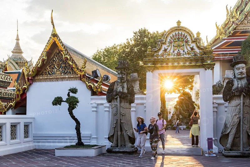 Wat Pho Temple is Bangkok's oldest Buddhist monastery near the Grand Palace. Bangkok, Thailand