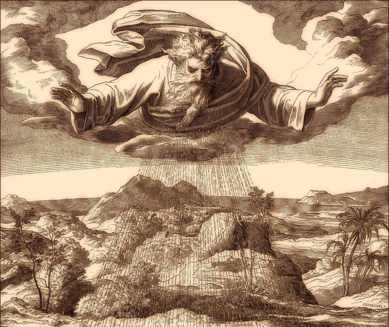 Creation of Plants, Old Testament, by Julius Schnorr von Carolsfeld, 1860