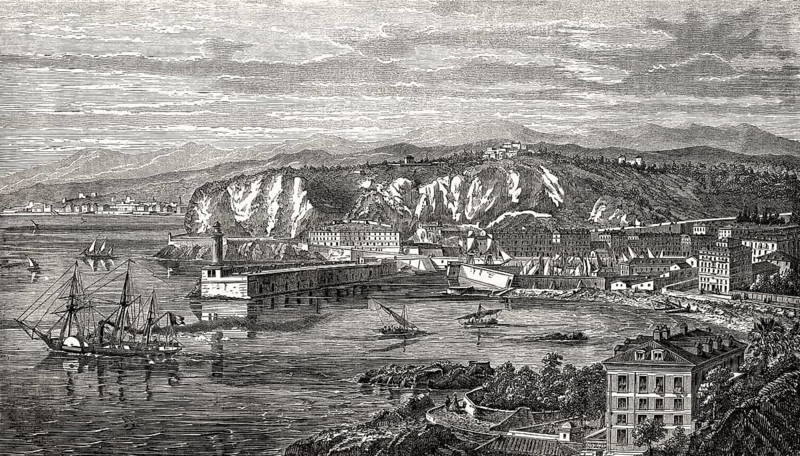 Cityscape of Nice, 19th century