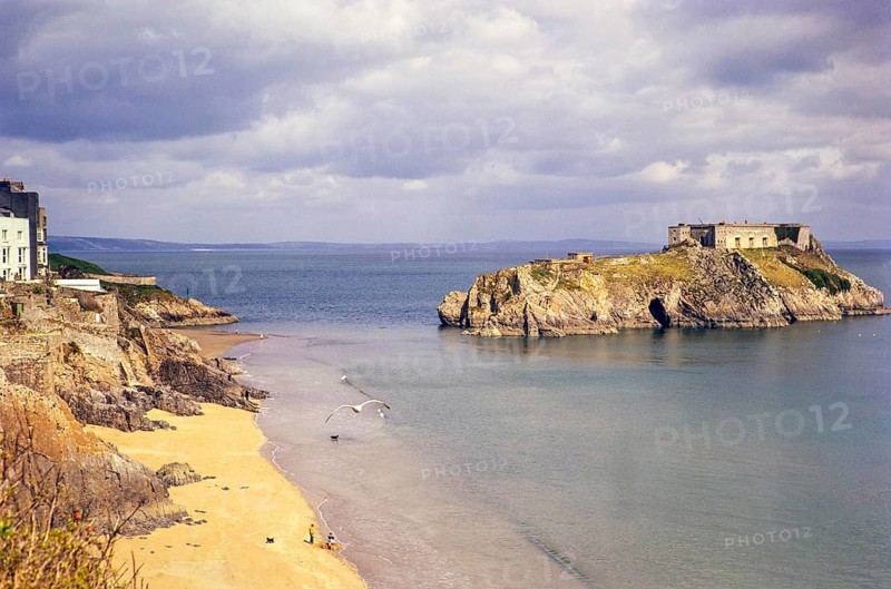 St. Catherine's Island, Tenby, Pembrokeshire, Wales, UK Mai 1970