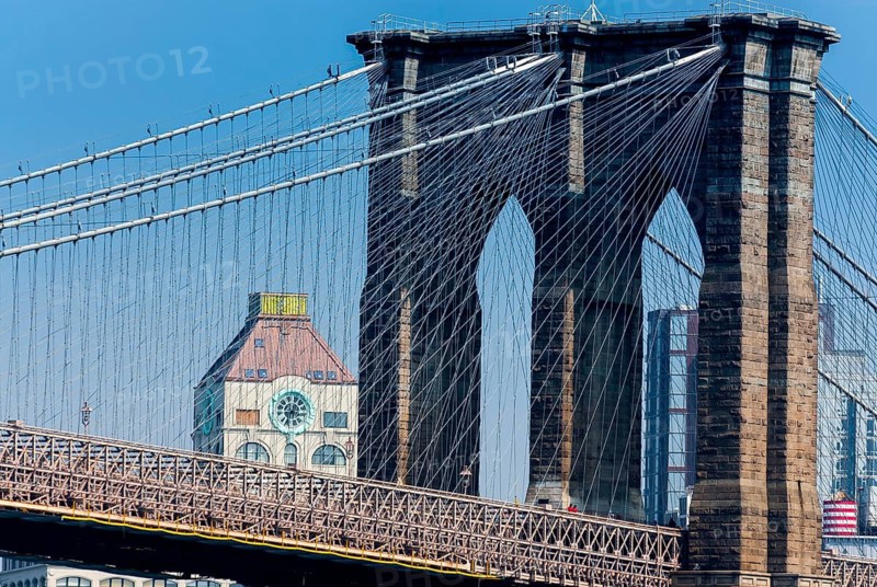 Brooklyn Bridge, historic, history, construction, architecture, Hudson river, Manhattan New York City, USA